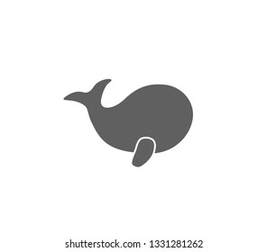 Whale icon. Whale shark cute vector. 