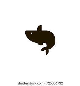 whale icon. sign design