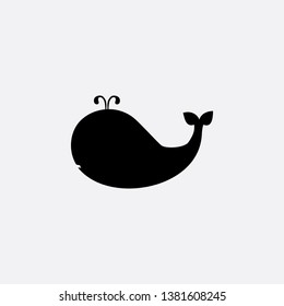 whale icon sign signifier vector