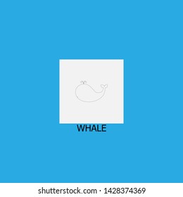 whale icon sign signifier vector