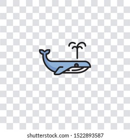 whale icon sign and symbol. whale color icon for website design and mobile app development. Simple Element from arctic collection for mobile concept and web apps icon.