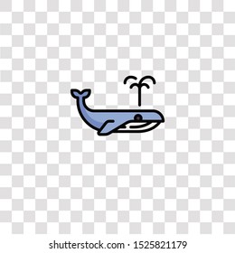 whale icon sign and symbol. whale color icon for website design and mobile app development. Simple Element from arctic collection for mobile concept and web apps icon.