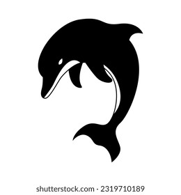 whale icon symbol black and white style
