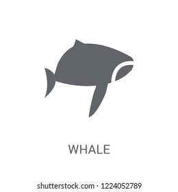 Whale icon. Trendy Whale logo concept on white background from animals collection. Suitable for use on web apps, mobile apps and print media.