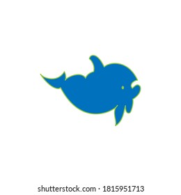 Whale icon vector design illustration