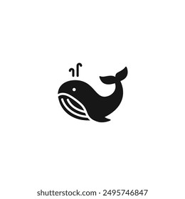 Whale icon vector. EPS 10 editable vector