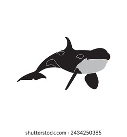 Whale icon vector illustration simple design