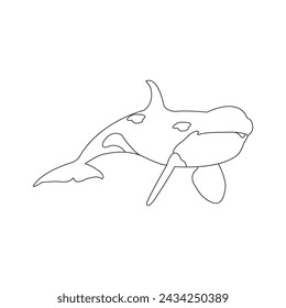 Whale icon vector illustration simple design