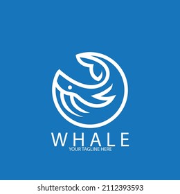 whale icon vector illustration template design