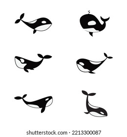 whale icon vector illustration template design