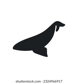 Whale icon vector. Sperm whale illustration sign. Fish symbol. Ocean logo.