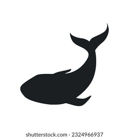 Whale icon vector. Sperm whale illustration sign. Fish symbol. Ocean logo.
