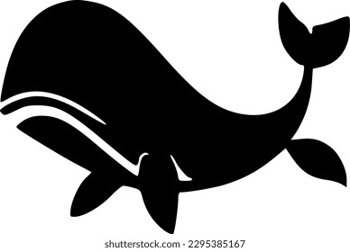 Whale icon vector symbol design illustration