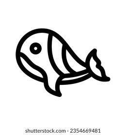 Whale Icon Vector Symbol Design Illustration