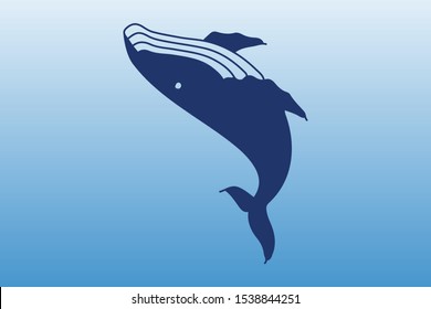 Whale Icons Illustrations Vector Logo Template Stock Vector (Royalty ...