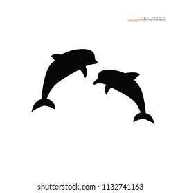 whale icon.vector illustration.