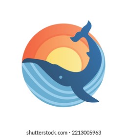 Whale illustration for any purpose