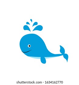 whale illustration vector nursery decor