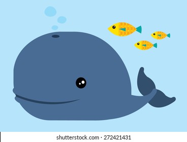 whale illustration/vector