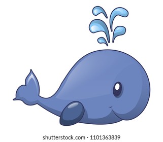 Whale kid icon. Cartoon of whale kid vector icon for web design isolated on white background