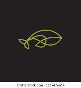 whale line logo icon designs