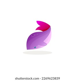 Whale logo, Animal logos, whale logo and all underwater life