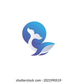 whale logo , art ,design,vector