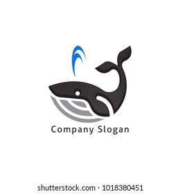 Whale logo design