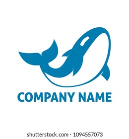 whale logo design