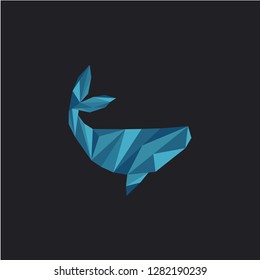 whale logo design 
