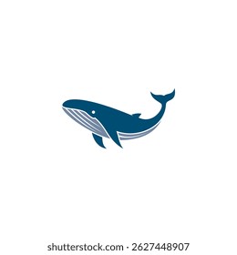 Whale logo design concept icon symbol template suitable for your design need, logo, illustration, animation, etc.