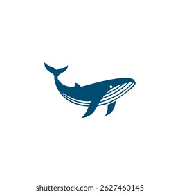 Whale logo design concept icon symbol template suitable for your design need, logo, illustration, animation, etc.