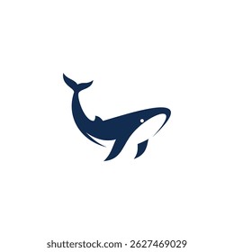 Whale logo design concept icon symbol template suitable for your design need, logo, illustration, animation, etc.