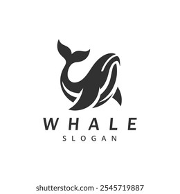 Designvorlage für Whale-Logo einzeln 