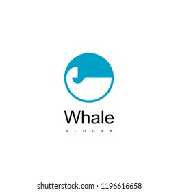 Whale Logo Design Vector