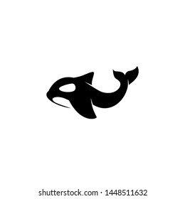 Whale Logo Design Vector Template