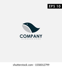 Whale Logo Design Vector Template. Modern Design. Vector Illustration