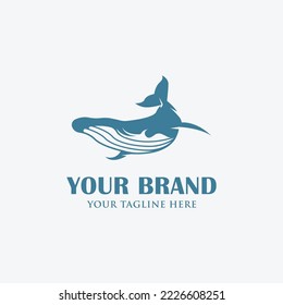 Whale Logo Design Vectors images