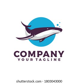 Whale logo designs vector awesome