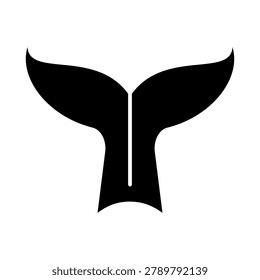 Whale  logo emblem, vector illustration.