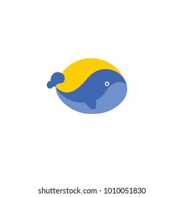 Whale Logo Icon 