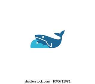 Whale logo icon 