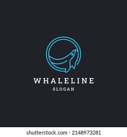 Design-Vorlage für das Whallogo-Symbol, Vektorgrafik