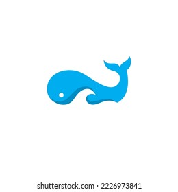 Whale Logo. Whale Icon. Fish Logo Design
