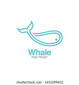 Whale Logo and Icon Vector Template