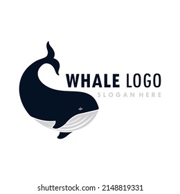 Whale Logo and Icon Vector Template