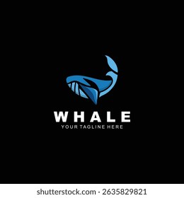 Whale logo image vector illustration template