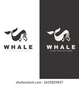 Whale logo image vector illustration template