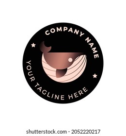 Whale logo. Perfect for companies with this name,
symbolizing strength, power and perspective.