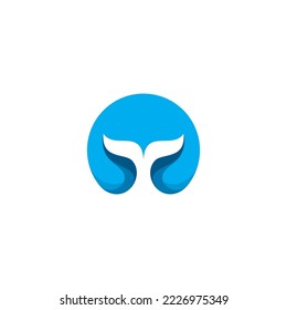 Whale Logo Simple Design. Whale Icon